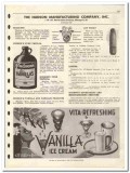 Hudson Mfg Company 1946 vintage dairy catalog vanilla products