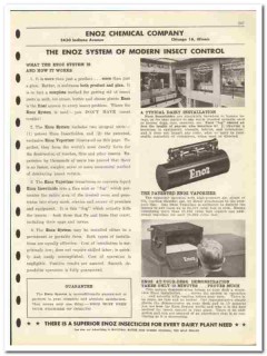 Enoz Chemical Company 1946 vintage dairy catalog insect control Enoz Chemical Company 1946 vintage dairy catalog insect control