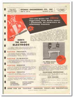 Stomac Engineering Company 1946 vintage dairy catalog Electro water
