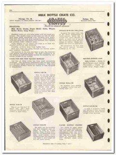 Milk Bottle Crate Company 1946 vintage dairy catalog Stoddard