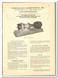 Chemicolloid Laboratories Inc 1942 vintage industrial catalog dairy Chemicolloid Laboratories Inc 1942 vintage industrial catalog dairy