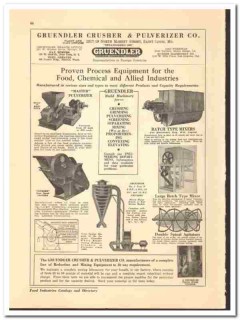 Gruendler Crusher Pulverizer Company 1942 vintage industrial catalog