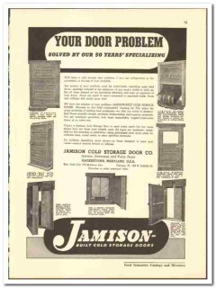 Jamison Cold Storage Door Company 1942 vintage catalog Stevenson Jamison Cold Storage Door Company 1942 vintage catalog Stevenson