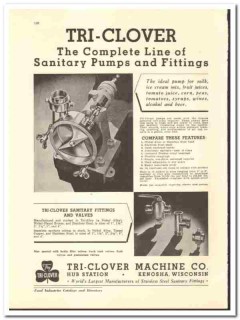 Tri-Clover Machine Company 1942 vintage industrial catalog fittings Tri-Clover Machine Company 1942 vintage industrial catalog fittings
