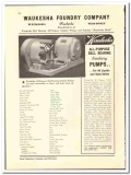 Waukesha Foundry Company 1942 vintage industrial catalog sanitary pump