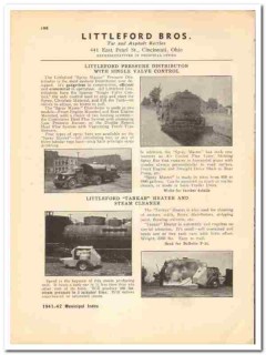 Littleford Bros Inc 1941 vintage road catalog tar asphalt equipment Littleford Bros Inc 1941 vintage road catalog tar asphalt equipment
