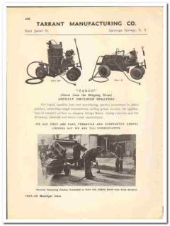Tarrant Mfg Company 1941 vintage road catalog tar asphalt Tarco Tarrant Mfg Company 1941 vintage road catalog tar asphalt Tarco