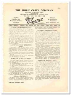 Philip Carey Company 1941 vintage road catalog asphalt Elastite Philip Carey Company 1941 vintage road catalog asphalt Elastite