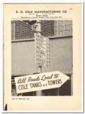 R D Cole Mfg Company 1941 vintage municipal catalog elevated tanks R D Cole Mfg Company 1941 vintage municipal catalog elevated tanks