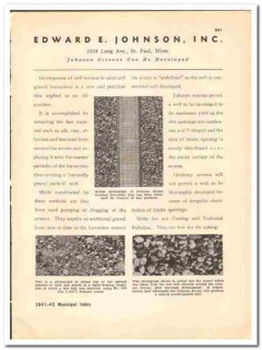 Edward E Johnson Inc 1941 vintage municipal catalog well screens Edward E Johnson Inc 1941 vintage municipal catalog well screens