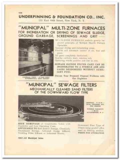 Underpinning Foundation Company 1941 vintage municipal catalog sewage Underpinning Foundation Company 1941 vintage municipal catalog sewage