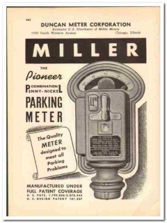 Duncan Meter Corp 1941 vintage municipal catalog Miller Parking Duncan Meter Corp 1941 vintage municipal catalog Miller Parking