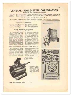 General Iron Steel Corp 1941 vintage municipal catalog Zone Marking General Iron Steel Corp 1941 vintage municipal catalog Zone Marking