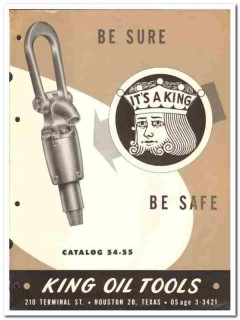 King Oil Tools Inc 1954 vintage catalog oilfield swivels heads King Oil Tools Inc 1954 vintage catalog oilfield swivels heads