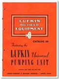 Lufkin Foundry Machine Company 1954 vintage oil gas catalog oilfield