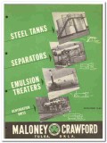 Maloney-Crawford Tank Mfg Company 1954 vintage oil catalog oilfield