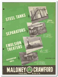 Maloney-Crawford Tank Mfg Company 1954 vintage oil catalog oilfield