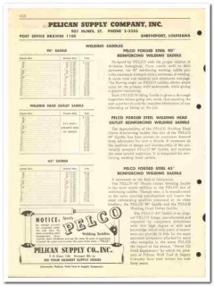 Pelican Supply Company 1954 vintage oil gas catalog oilfield saddles Pelican Supply Company 1954 vintage oil gas catalog oilfield saddles