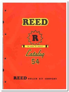Reed Roller Bit Company 1954 vintage oil gas catalog oilfield drilling Reed Roller Bit Company 1954 vintage oil gas catalog oilfield drilling