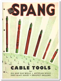 Spang Company 1954 vintage oil gas catalog oilfield wells cable tools