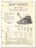 Superior Equipment Company 1954 vintage tractor catalog Booms Cranes