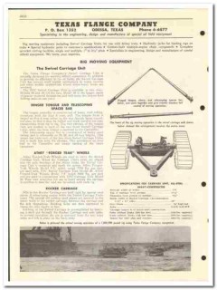 Texas Flange Company 1954 vintage oil gas catalog oilfield rig moving Texas Flange Company 1954 vintage oil gas catalog oilfield rig moving