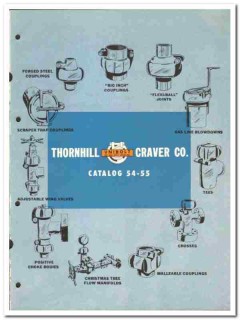 Thornhill-Craver Company 1954 vintage oil gas catalog oilfield fitting Thornhill-Craver Company 1954 vintage oil gas catalog oilfield fitting