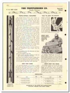 Tripplehorn Company 1954 vintage oil catalog oilfield paraffin remover