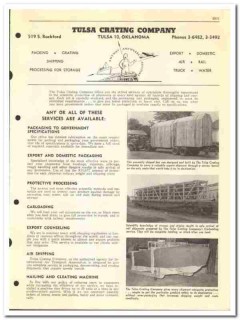 Tulsa Crating Company 1954 vintage oil gas catalog oilfield packing Tulsa Crating Company 1954 vintage oil gas catalog oilfield packing