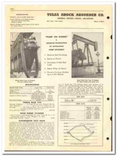 Tulsa Shock Absorber Company 1954 vintage oil catalog oilfield rubber Tulsa Shock Absorber Company 1954 vintage oil catalog oilfield rubber