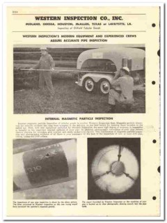 Western Inspection Company 1954 vintage oil gas catalog oilfield Western Inspection Company 1954 vintage oil gas catalog oilfield