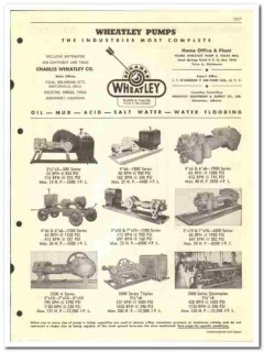 Frank Wheatley Pump Valve Company 1954 vintage oil catalog oilfield Frank Wheatley Pump Valve Company 1954 vintage oil catalog oilfield