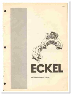 Eckel Mfg Company 1970 vintage oil catalog oilfield tongs power casing