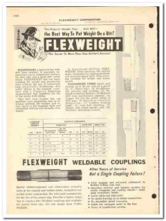 Flexweight Corp 1970 vintage oil catalog oilfield drill stem member Flexweight Corp 1970 vintage oil catalog oilfield drill stem member
