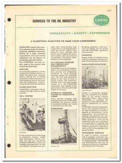 Flopetrol 1970 vintage oil gas catalog oilfield wireline well testing Flopetrol 1970 vintage oil gas catalog oilfield wireline well testing