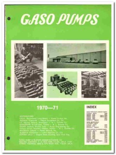 Gaso Pump Burner Mfg Company 1970 vintage oil gas catalog oilfield Gaso Pump Burner Mfg Company 1970 vintage oil gas catalog oilfield