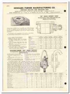 Howard-Turner Mfg Company 1970 vintage oil catalog oilfield drilling Howard-Turner Mfg Company 1970 vintage oil catalog oilfield drilling
