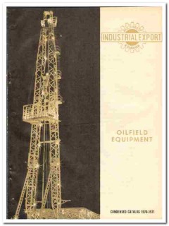 IndustrialExport SA 1970 vintage oil gas catalog oilfield drilling IndustrialExport SA 1970 vintage oil gas catalog oilfield drilling