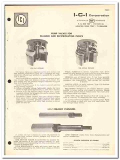 I-C-I Corp 1970 vintage oil gas catalog oilfield pumps Best Industries