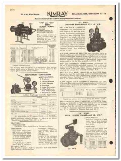Kimray Inc 1970 vintage oil gas catalog oilfield equipment controls Kimray Inc 1970 vintage oil gas catalog oilfield equipment controls