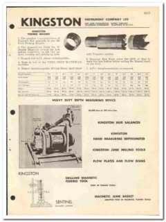 Kingston Instrument Company LTD 1970 vintage oil gas catalog oilfield Kingston Instrument Company LTD 1970 vintage oil gas catalog oilfield