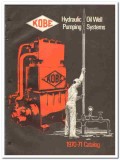 Kobe Inc 1970 vintage oil gas catalog oilfield pumping systems Baker Kobe Inc 1970 vintage oil gas catalog oilfield pumping systems Baker
