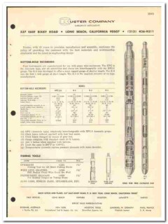 Kuster Company 1970 vintage oil catalog oilfield Subsurface Instrument Kuster Company 1970 vintage oil catalog oilfield Subsurface Instrument