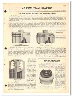 L-K Pump Valve Company 1970 vintage oil gas catalog oilfield equipment L-K Pump Valve Company 1970 vintage oil gas catalog oilfield equipment