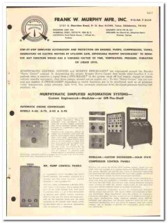 Frank W Murphy Mfr Inc 1970 vintage oil gas catalog oilfield equipment