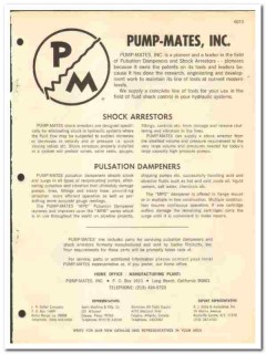 Pump-Mates Inc 1970 vintage oil gas catalog oilfield equipment shock