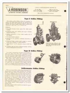Robinson Orifice Fitting Company 1970 vintage oil gas catalog oilfield Robinson Orifice Fitting Company 1970 vintage oil gas catalog oilfield