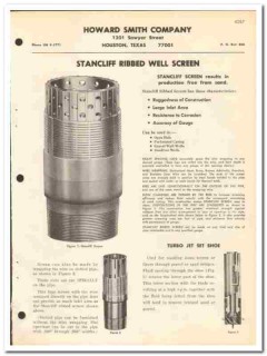 Howard Smith Company 1970 vintage oil gas catalog Stancliff Screen Howard Smith Company 1970 vintage oil gas catalog Stancliff Screen