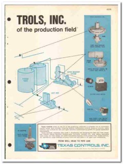 Texas Controls Inc 1970 vintage oil gas catalog oilfield production Texas Controls Inc 1970 vintage oil gas catalog oilfield production