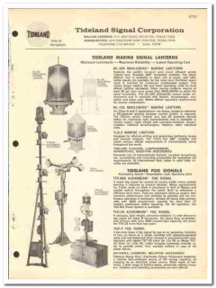 Tideland Signal Corp 1970 vintage oil gas catalog oilfield lanterns Tideland Signal Corp 1970 vintage oil gas catalog oilfield lanterns